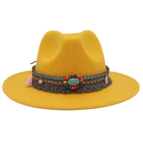 Gemstone Embellished Ethnic Cowboy Hat