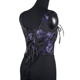 Purple Fantasy Fishbone Corset Top