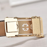 Leather Automatic Buckle Waist Belt