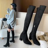 Seductive Suede Thigh-High Boots