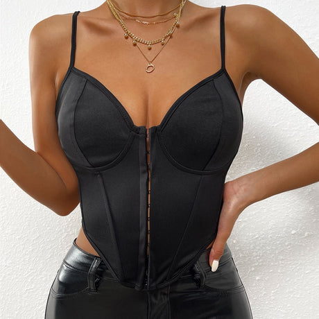 Arianna Satin Sweetheart Corset Top