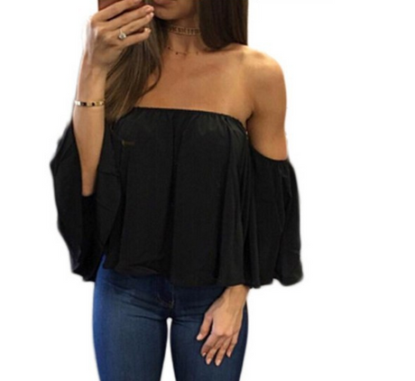 Mia Off Shoulder Bell Sleeve Top