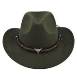 Western Bell Shape Curved Brim Cowboy Hat