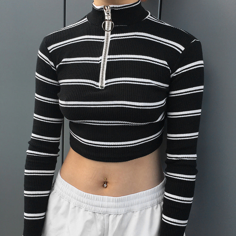 Neveah Zipper Crop Top