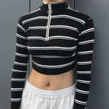 Neveah Zipper Crop Top