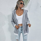 Cozy Stripe Hooded Jacket