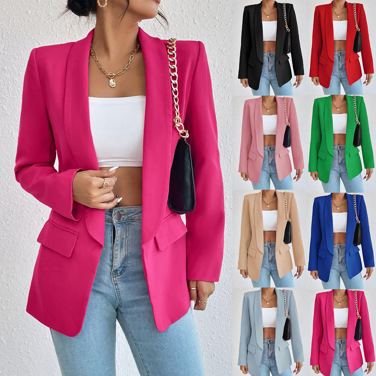 Winter Rose Fashion Blazer