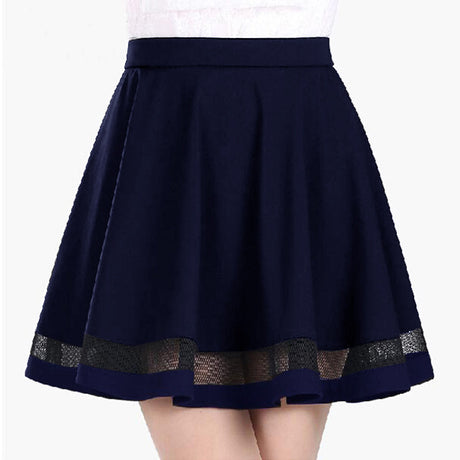 Pleated Perspective A-Line Skirt