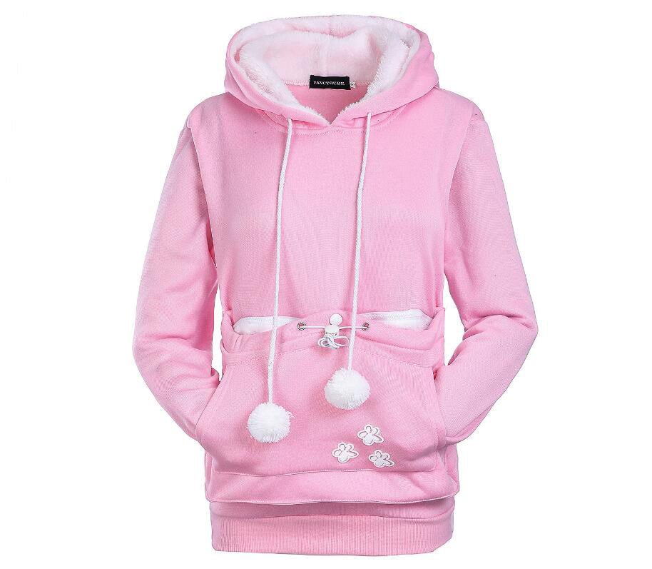 Fashion Feline Print Hoodie