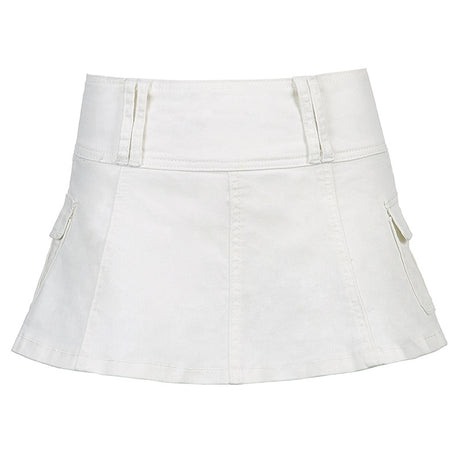 Pleated Denim Delight Skirt