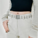 Stellar Perforated Hollow Waist Belt