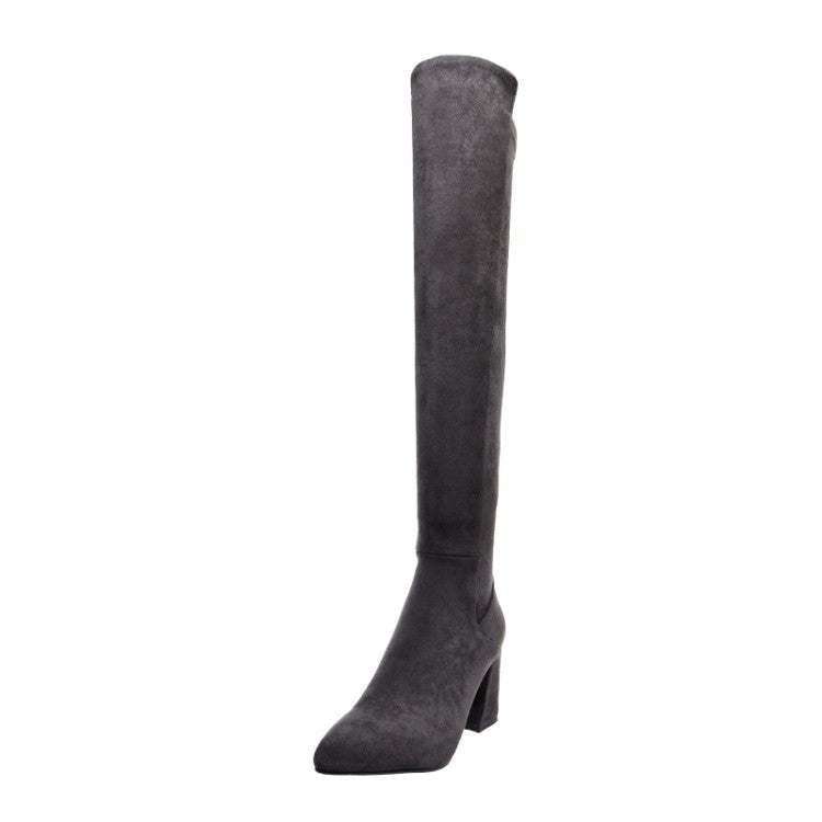 Seductive Suede Thigh-High Boots