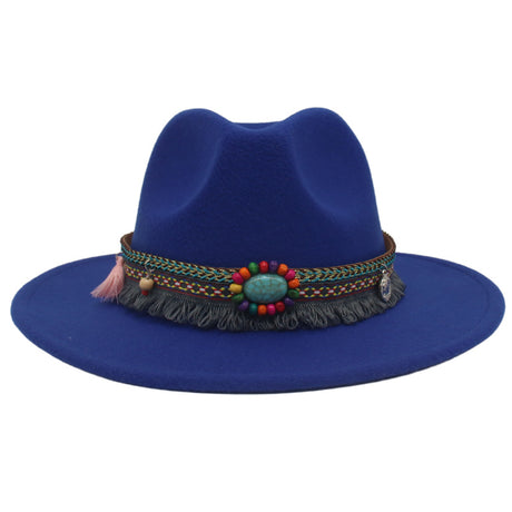 Gemstone Embellished Ethnic Cowboy Hat