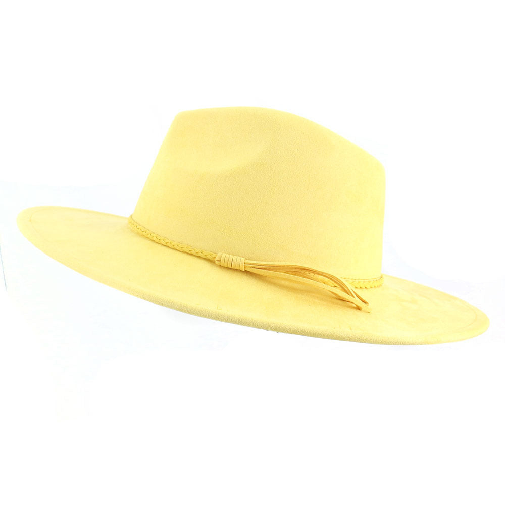 Broad-brimmed Suede Cowboy Hat