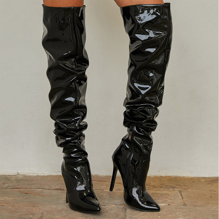 Seductive Chic Knee High Super Heel Party Boots