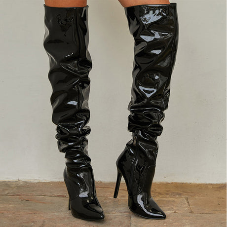 Seductive Chic Knee High Super Heel Party Boots