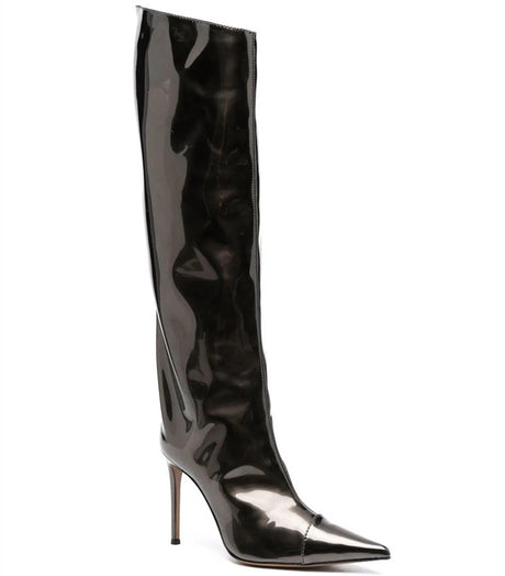 Seductive Siren Patent Leather Knee Boots