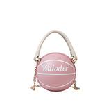 Round Basketball Handbag Crossbody Bag