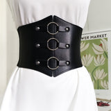 Punk Snap Button Wide Belt