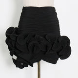 Temperament Pleated Wavy Skirt