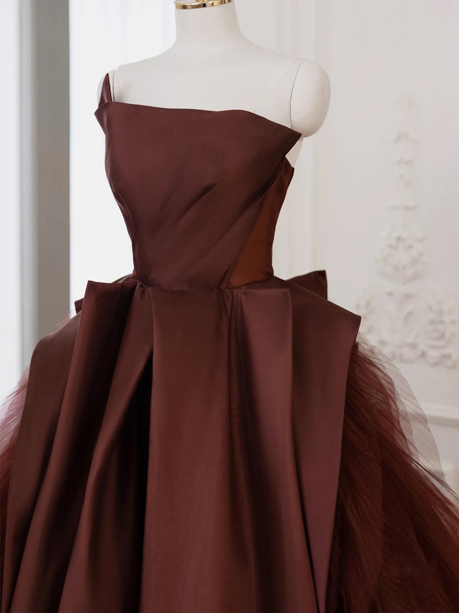 Fluffy Latte Dream Evening Dress