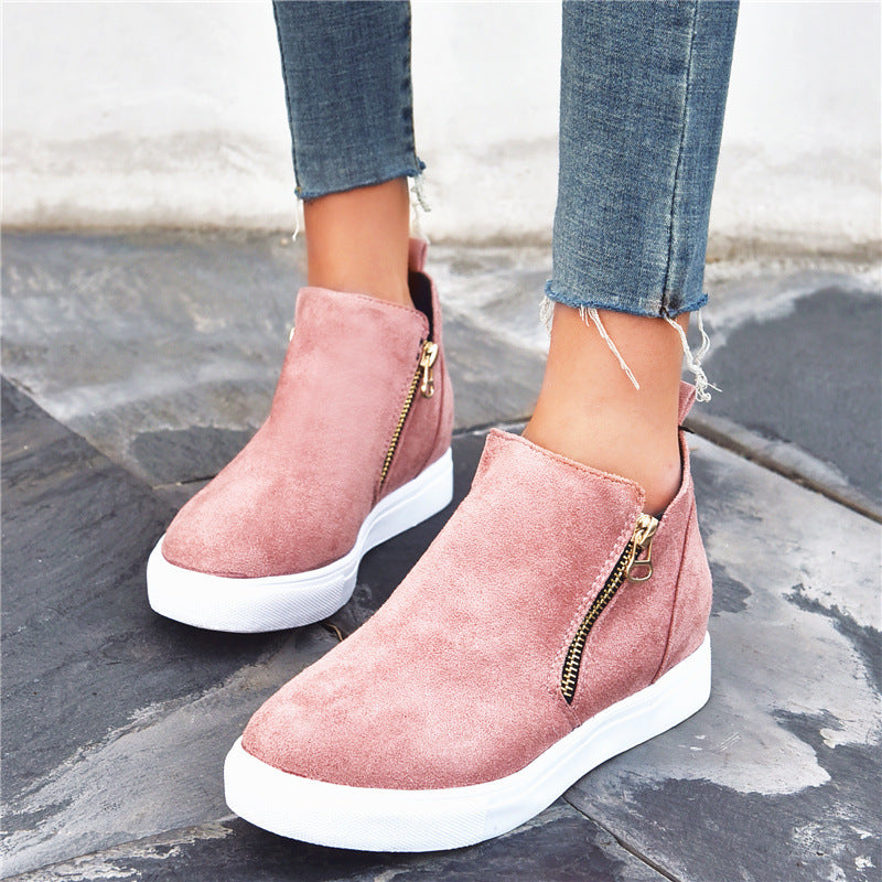 Suede Comfort Round Toe Shoes