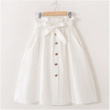 Willow Bow Buttoned Down Skirt