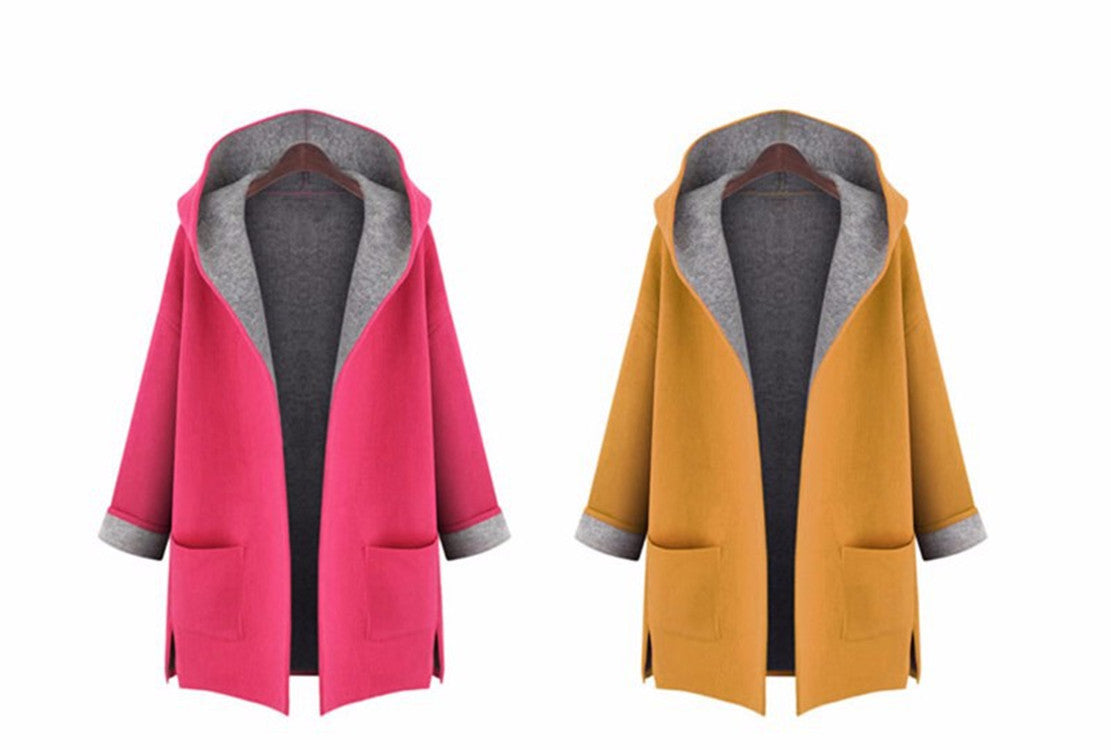 Cozy Hooded Candy Cardigan