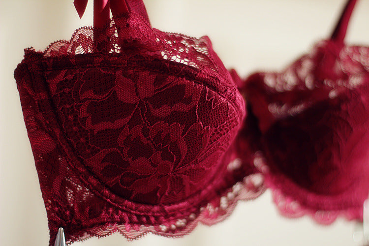 Amelia Floral Lace Bra and Panty Set