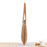 Straw Weave Round Shoulder Bag