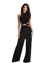 Flared Black Sling Jumpsuit