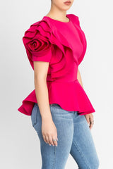 Rosie Ruffled Peplum Top