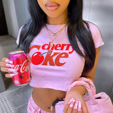 Cherry Coke Crop Top