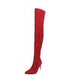 Seductive Suede Stiletto Over The Knee Boots