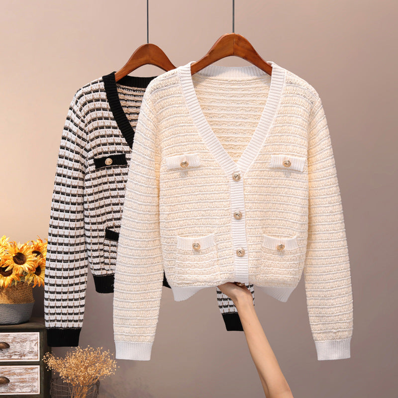 Sheep Cashmere Striped Dream Cardigan