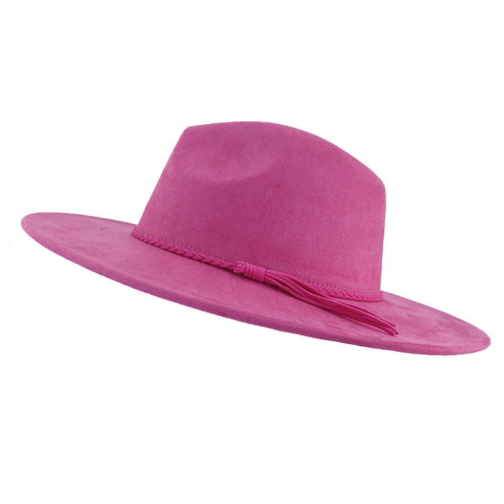 Broad-brimmed Suede Cowboy Hat