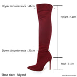 Velvet Vixen Horseshoe Heel Pointed Toe High Heel Boots