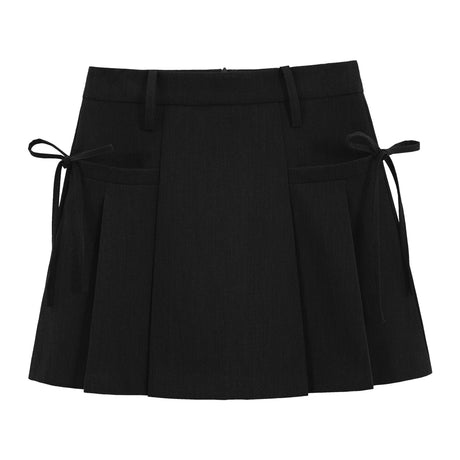 Gray Pleated Elegance Skirt