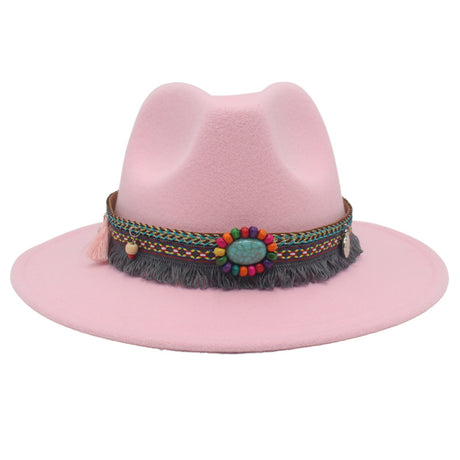 Gemstone Embellished Ethnic Cowboy Hat