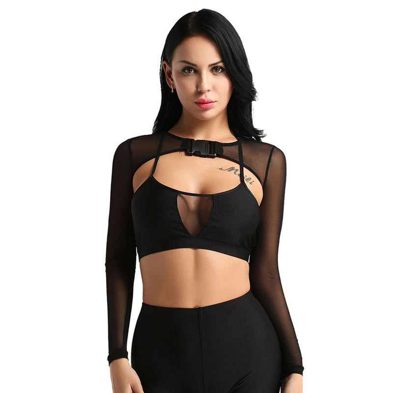 Sheer Shrug Crop Top