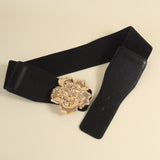 Flower Buckle Stretch Belt