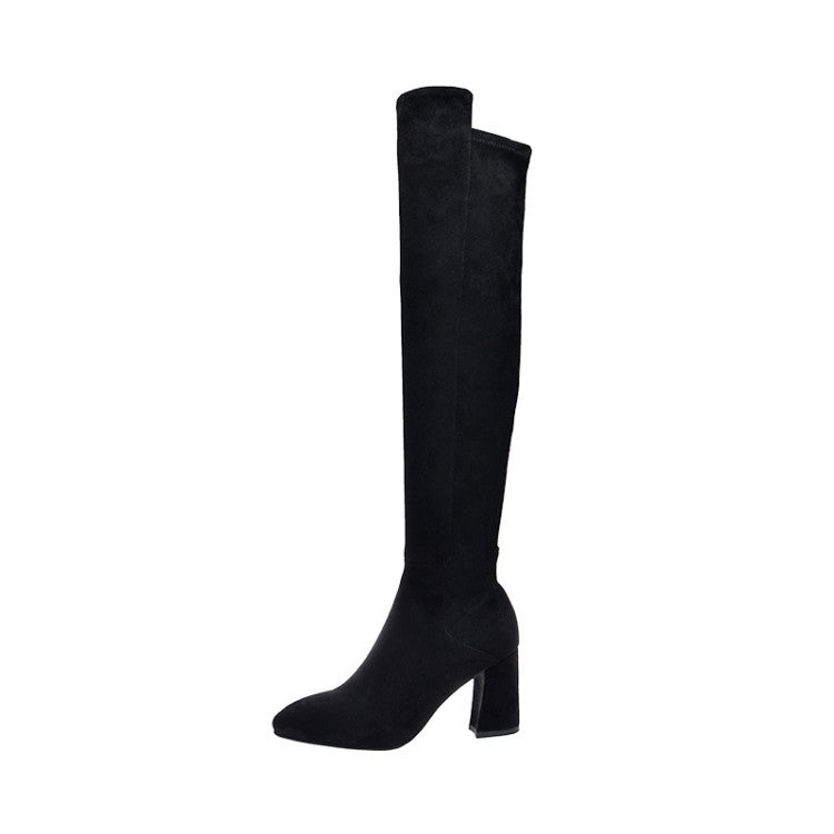 Seductive Suede Thigh-High Boots