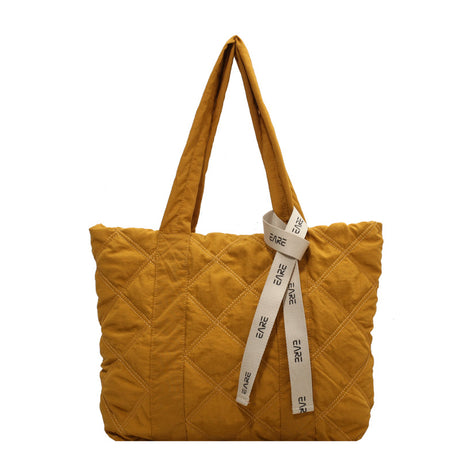 Fashionable Rhombus Winter Tote Bag