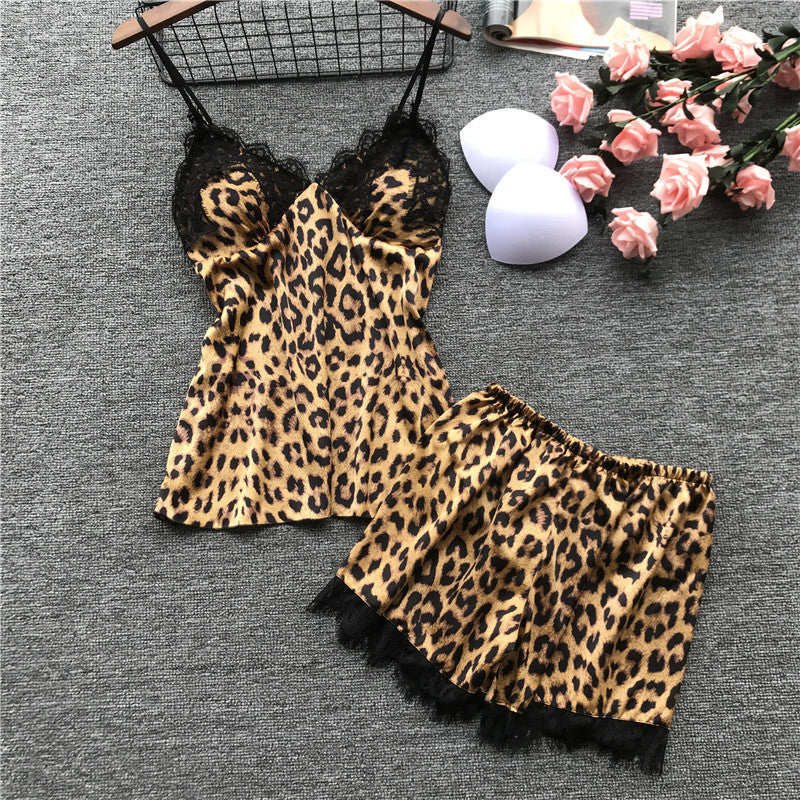 Silk V-Neck Pajama Set