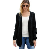 Ribbed Knit Batwing Sleeve Cardigan