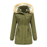 Winter Chic Hooded Fleece Coat