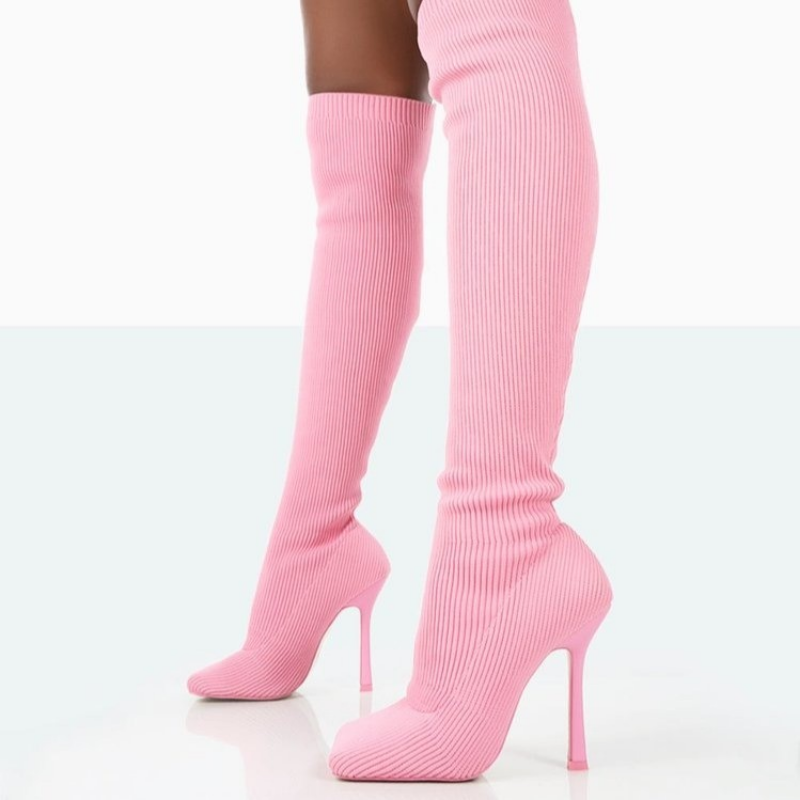 Seductive Suede Thigh High Fashion Boots