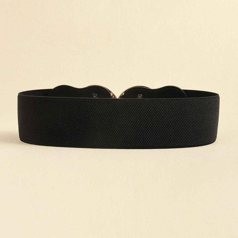 Metal Circle Elastic Waist Belt