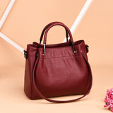 Retro Chic Leather Ladies Bucket Bag