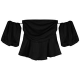 Dream French Ruffle Crop Top